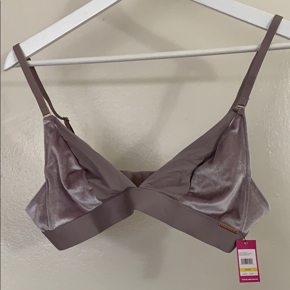 Purple Velvet Brallette Vince Camuto Size Medium